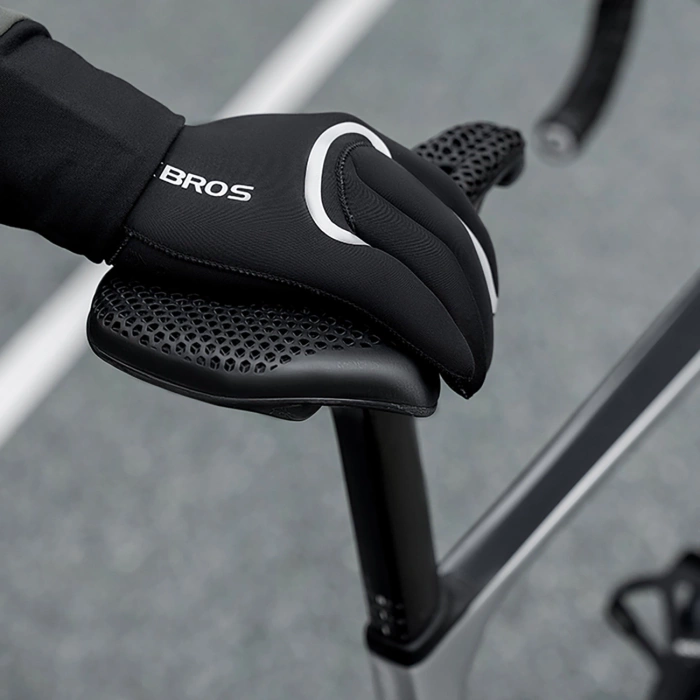 Rockbros komplett wasserdichte Fahrradhandschuhe, Größe: XXL - Schwarz