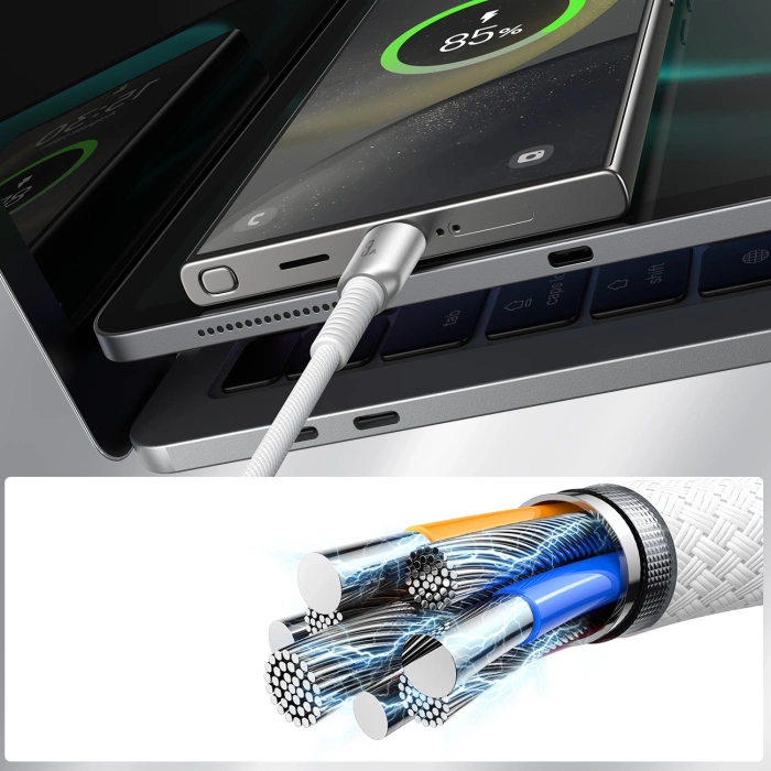 Joyroom S-A51 Cutting-Edge Series 3A USB-A – USB-C-Kabel 1,2 m – Grau