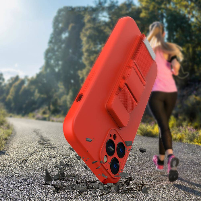 Rope Case Gel TPU Airbag Hülle mit Lanyard für Xiaomi Redmi Note 10 / Redmi Note 10S rot