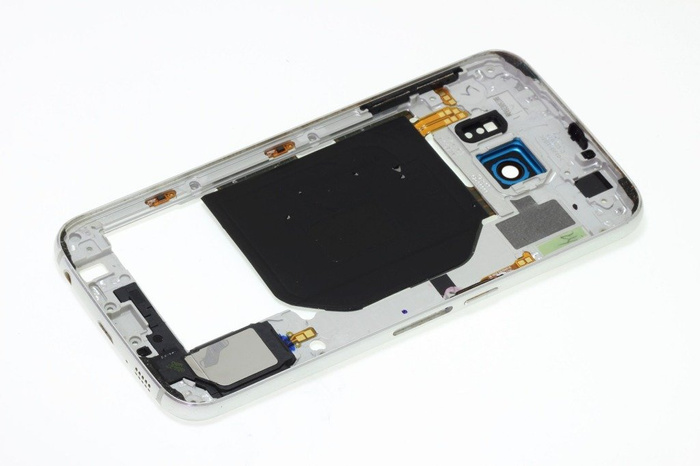 Gehäuse Körper Rahmen SAMSUNG Galaxy S6 Blau Topas Grad B