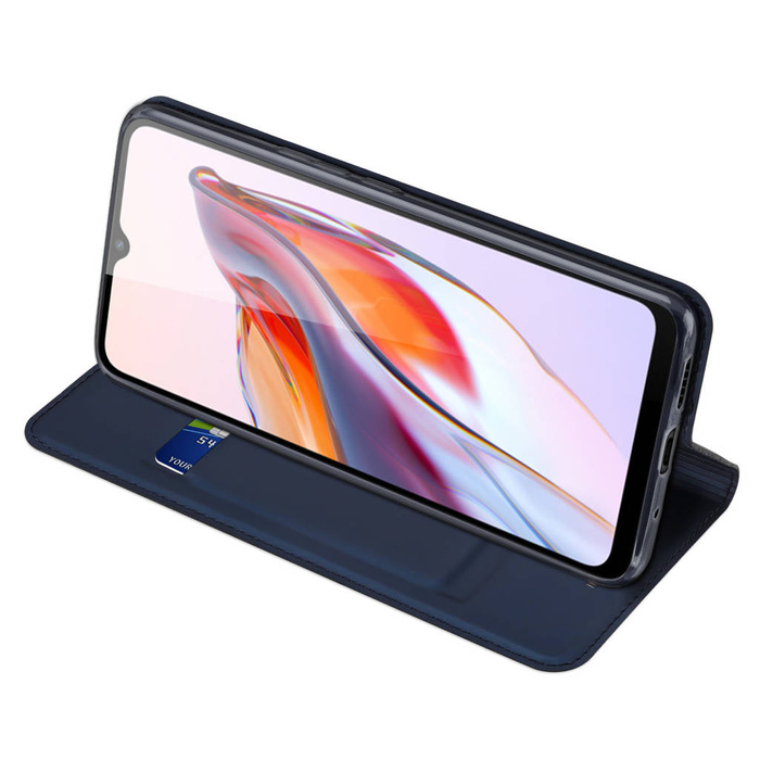 Funda Dux Ducis Skin Pro para Xiaomi Redmi 11A / Poco C55 / Redmi 12C Funda Flip Card Wallet Stand Blue