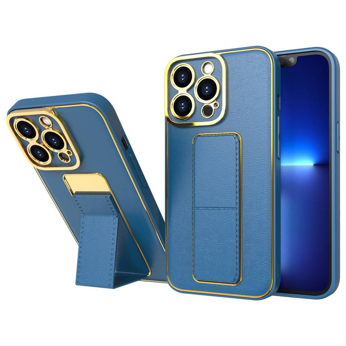 Nové pouzdro Kickstand Case pro iPhone 13 Pro Max se stojánkem modré