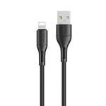 USAMS Cavo U68 fulmine 2A Fast Charge 1m nero/nero SJ500USB01 (US-SJ500)