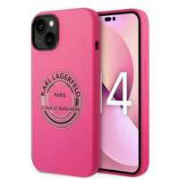 Hülle KARL LAGERFELD Apple iPhone 14 Plus Silikon RSG Rosa Hartcase
