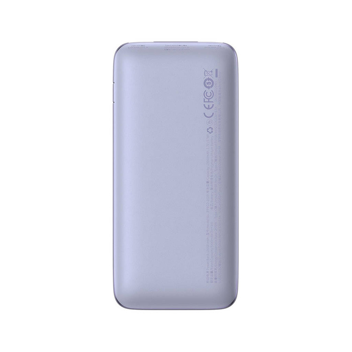 Baseus Baseus Pro 10000mAh 20W Powerbank Violett mit USB Typ A - USB Typ C 3A 0,3m Kabel (PPBD040205)
