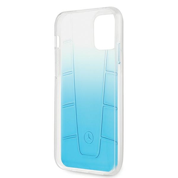 Mercedes Apple iPhone 12 Pro Max Transparent Line Blue Case