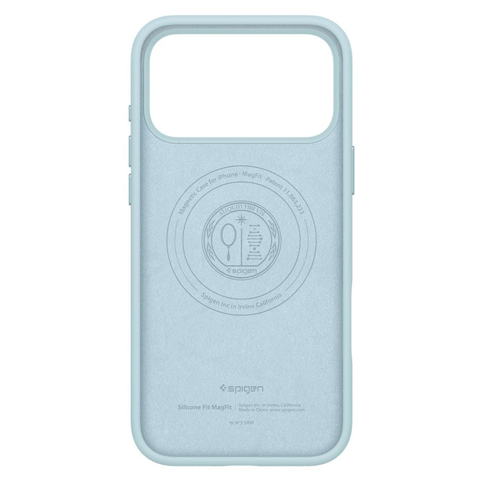 Coque Spigen IPhone 17 PRO MAX SILICONE FIT Mag MagSafe MUTE BLUE