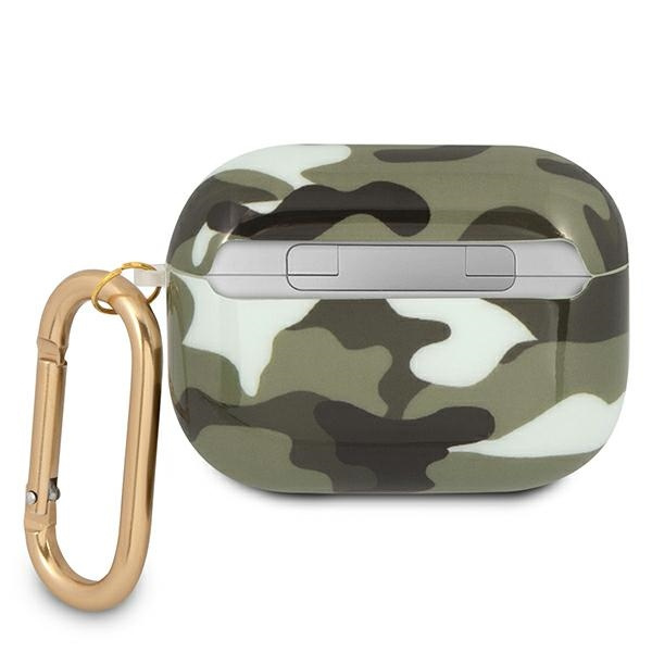 Guess Apple GUAPUCAMA AirPods Pro Hülle grün / khaki Camo Collection