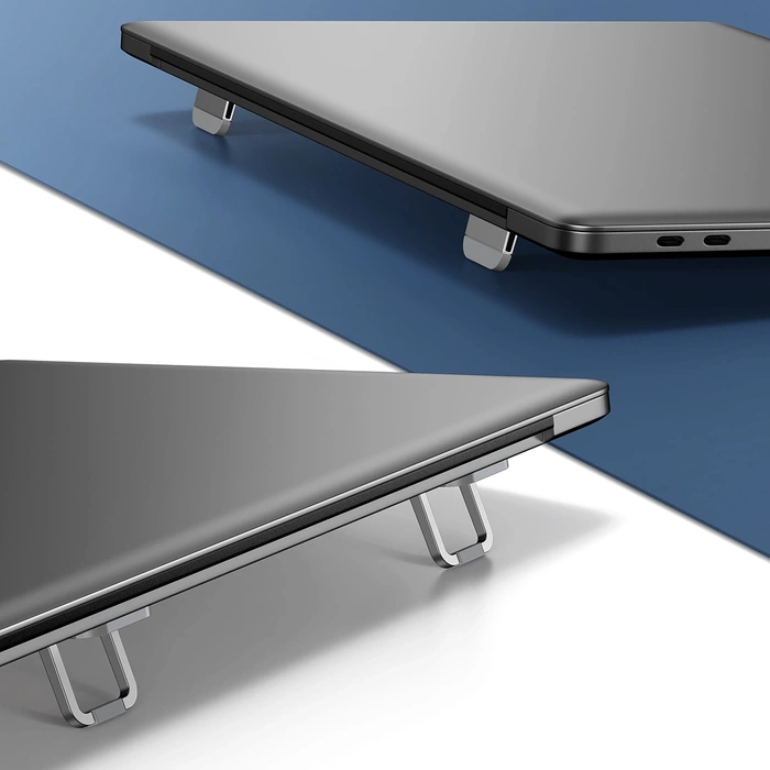 [B WARE] Baseus Universal Laptop Standfüße (2 Stk.) silber (LUZC000012)