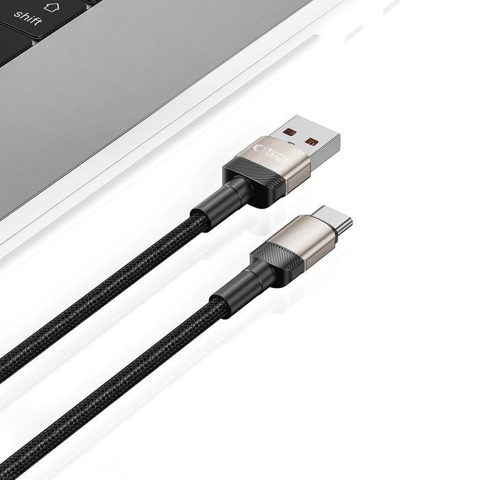 Tech-protect Ultraboost Evo USB-C Cable 100w/5a 100cm Titanium