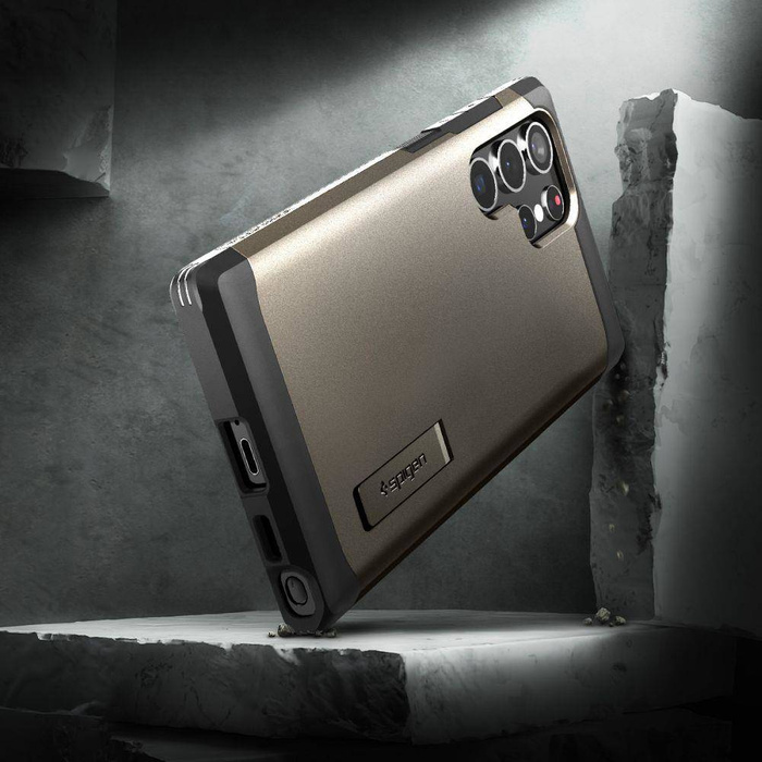 Telefontok SPIGEN Tough Armor GALAXY S22 ULTRA GUNMETAL