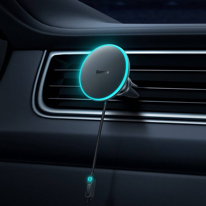 Chargeur de voiture à induction Baseus CW01 MagSafe 15W USB 25W - noir