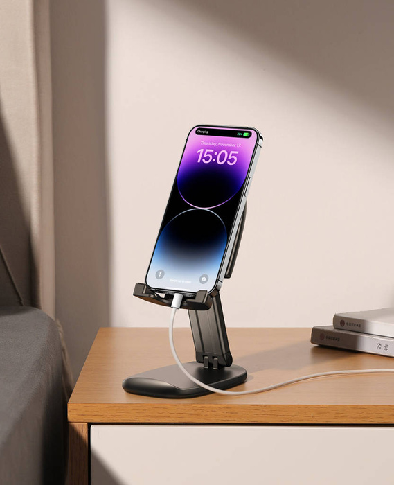 Joyroom JR-ZS371 support pliable pour tablette avec réglage en hauteur - noir