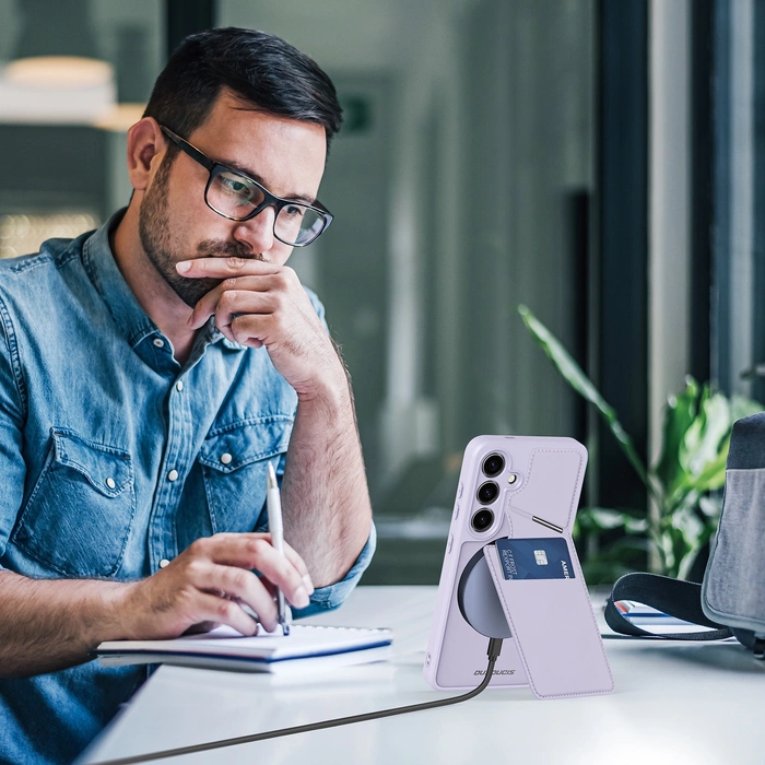 Coque Rafi II Mag pour Samsung S24 - Violet