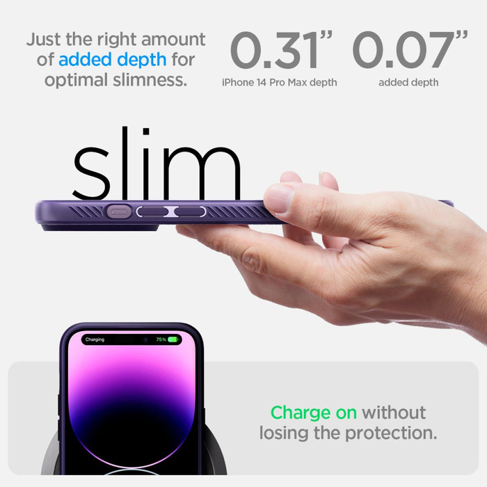 Obal Spigen Liquid Air iPhone 14 Pro Max Deep Purplecase