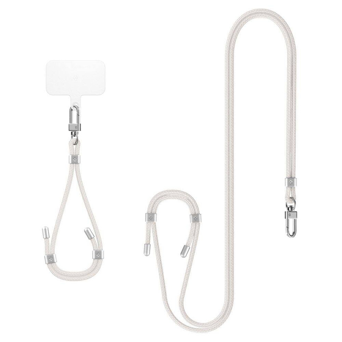Spigen LANYARD UNIVERSAL STRAP SET CROSSBODY &amp; WRIST PEARL WHITE