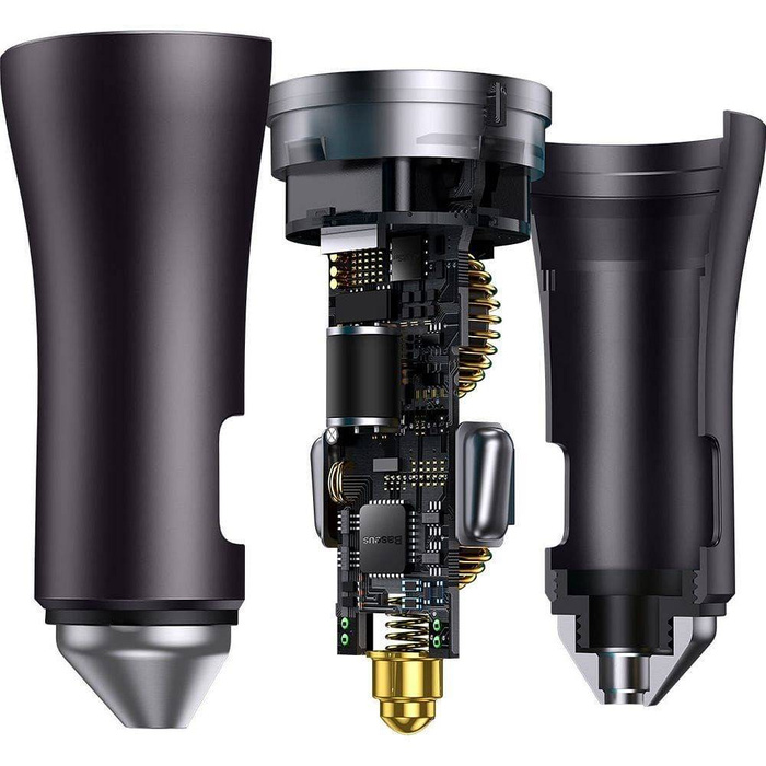 Chargeur voiture Baseus Golden Contactor Pro 2x USB-C 40W gris (CGJP000013)