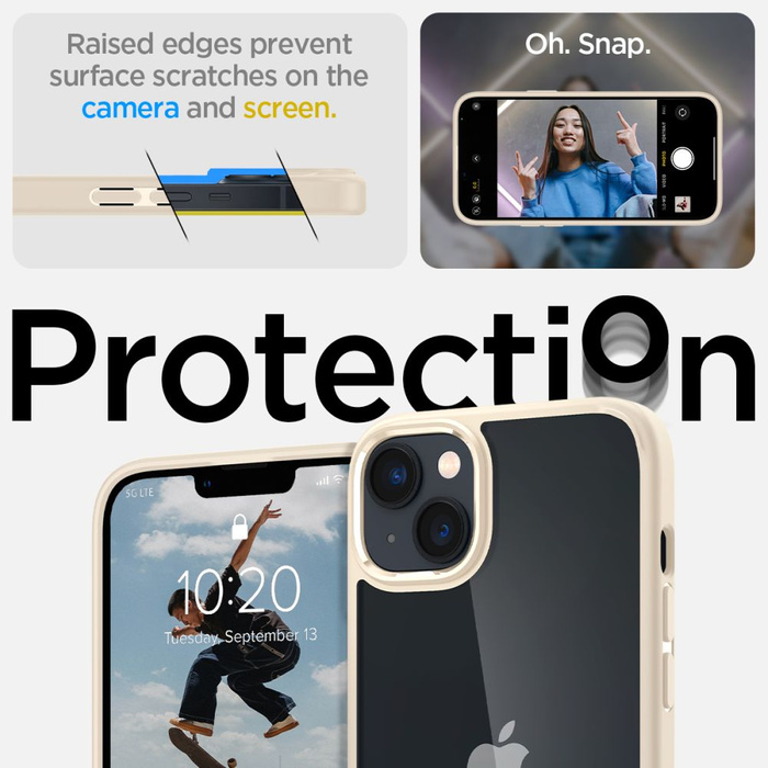 Coque Spigen Ultra Hybrid IPhone 14 PLUS BEIGE SABLE