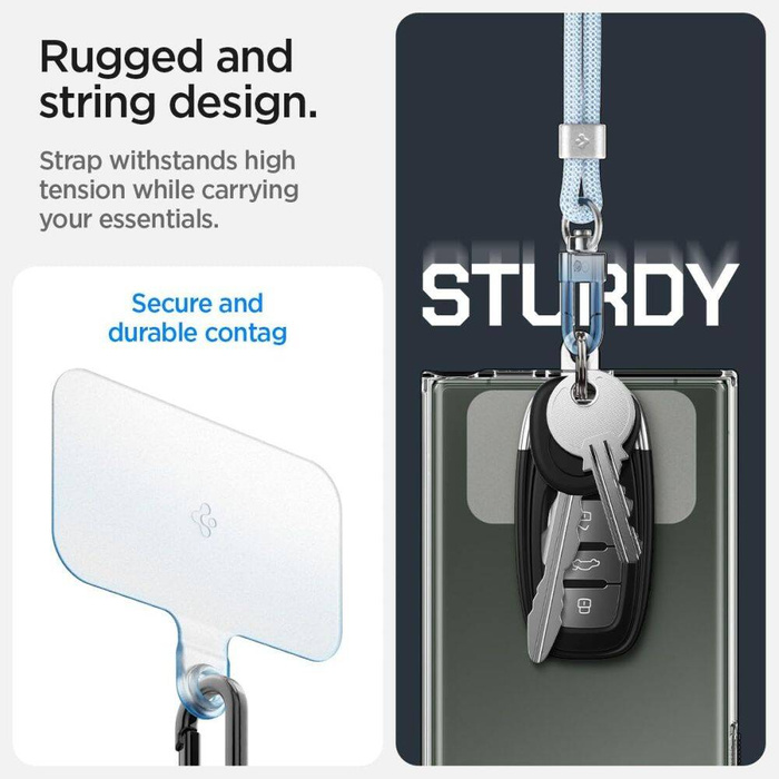 LANYARD Spigen UNIVERSAL STRAP SET CROSSBODY &amp; WRIST MUTE BLUE