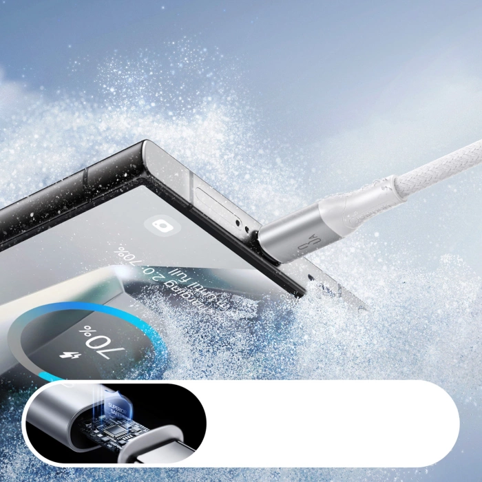 Joyroom S-A28 Flash Series 3A USB-A - USB-C Kabel 2m - Weiß