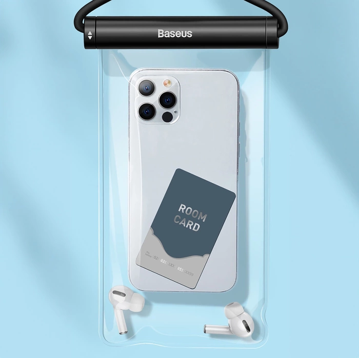 Waterproof phone case Baseus AquaGlide with Cylindrical Slide Lock (black)