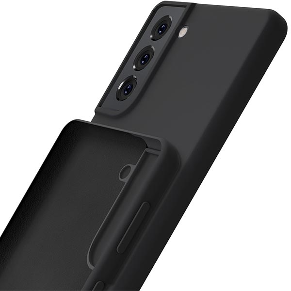 3mk Silicone Case Sam S22 5G S901 nero/nero