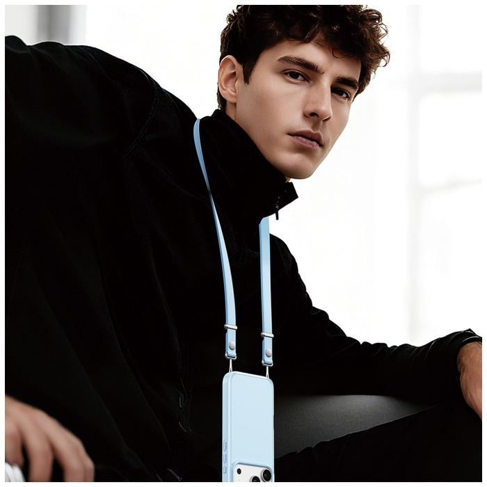 Smycz do telefonu Usams ZB360 1.08-2.08m jasnoniebieski