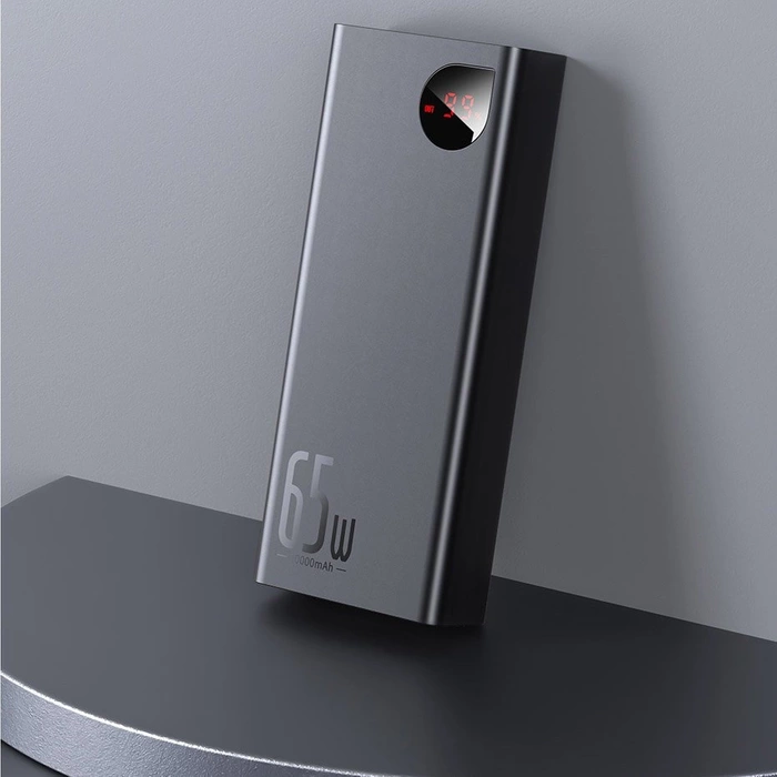Baseus Adaman power bank 2x USB / 1x USB tipo C / 1x micro USB 20000mAh 65W Quick Charge 4.0 Power Delivery Nero (PPIMDA-D01)