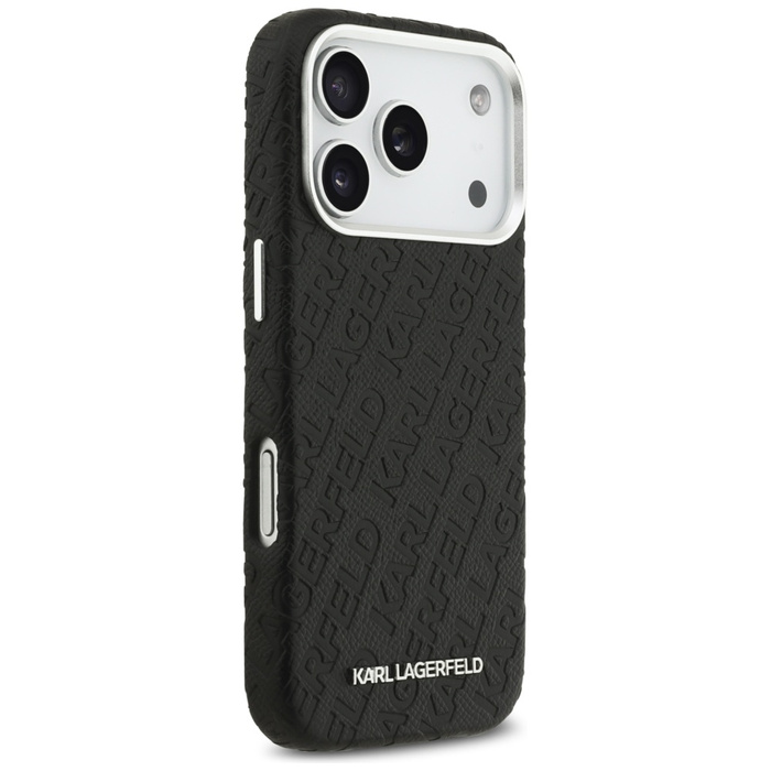 Etui Karl Lagerfeld FW Stamped Karl      MagSafe do iPhone 17 Pro czarny