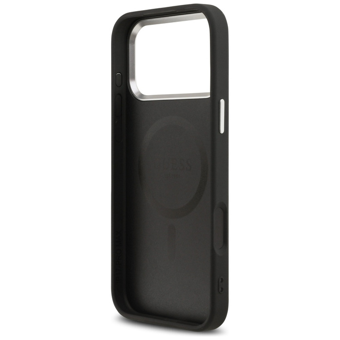 Etui Guess Classic Logo MagSafe do       iPhone 17 Pro Max czarny