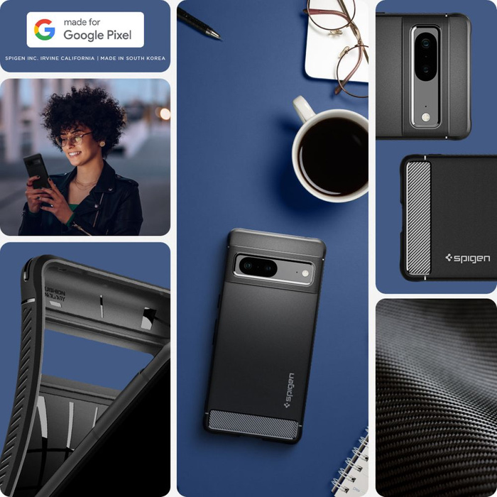 Spigen Rugged Armor GOOGLE PIXEL 7 MATTE BLACK