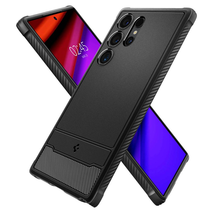 Coque Spigen Rugged Armor Samsung Galaxy S24 Ultra MATTE Noir Case