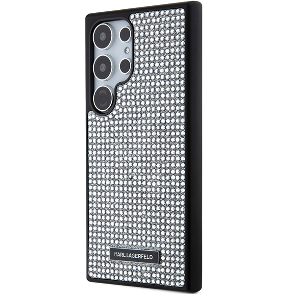Etui Karl Lagerfeld KLHCS24LHDSPRS S24 Ultra S928 hardcase srebrny/silver Rhinestone Metal Logo Case