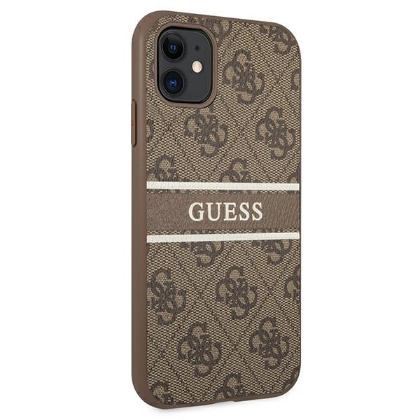 Case GUESS Apple iPhone 11 4G Stripe Brown Hardcase