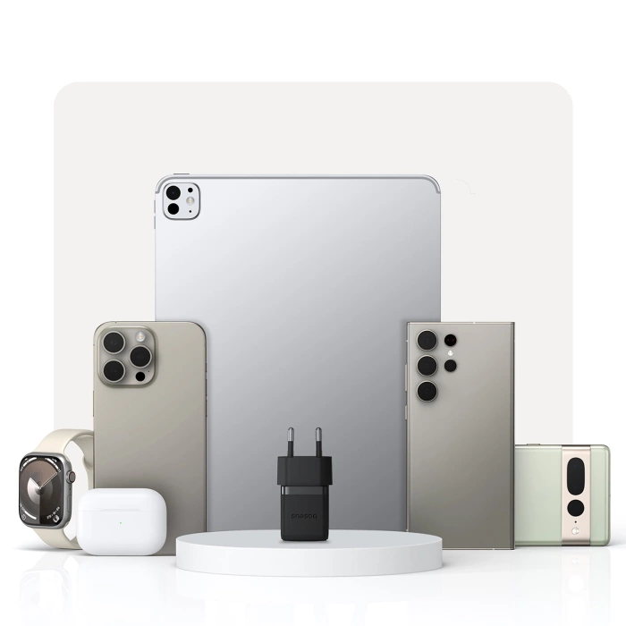 Baseus Palm 30W USB-C Wandladegerät - Weiß