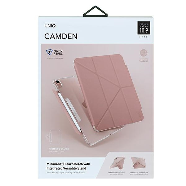 Puzdro UNIQ Apple iPad Air 2020 Camden Antimikrobiálna ružová Case