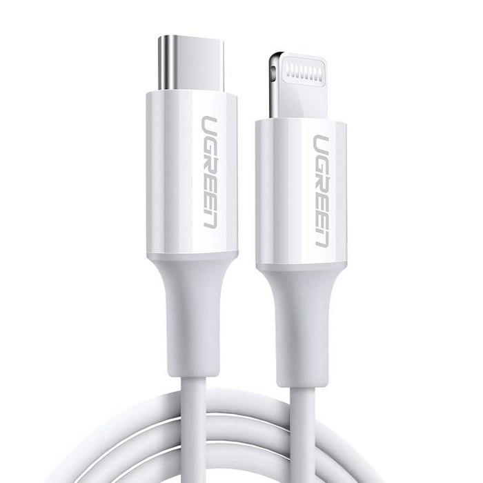 Ugreen Kabel USB Typ C - Lightning MFI 1m 3A 18W weiß (10493)