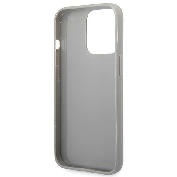 Hülle Karl Lagerfeld iPhone 14 Pro 6.1" hartcase silber/silber Monogram Iridescent