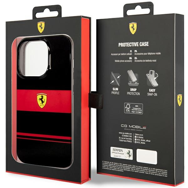 Case Ferrari FEHMP14LUCOK iPhone 14 Pro 6.1" black/black hardcase IMD Combi MagSafe Case
