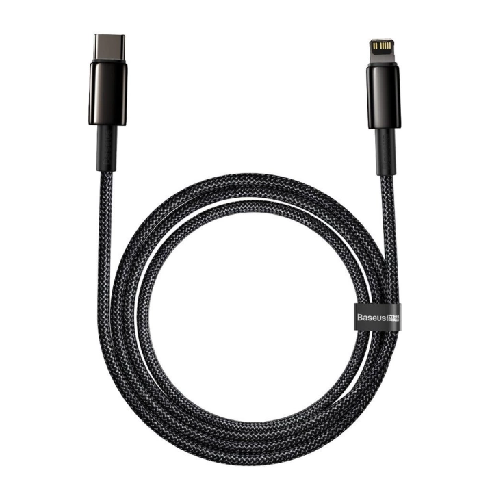 Baseus CATLWJ-A01 Lightning - USB-C PD 20W 480Mb/s 2m cable - black