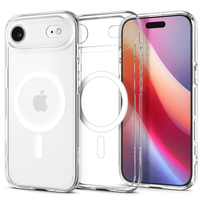 Case Spigen IPhone 17 AIR Ultra Hybrid Mag MagSafe CLEAR/WHITE