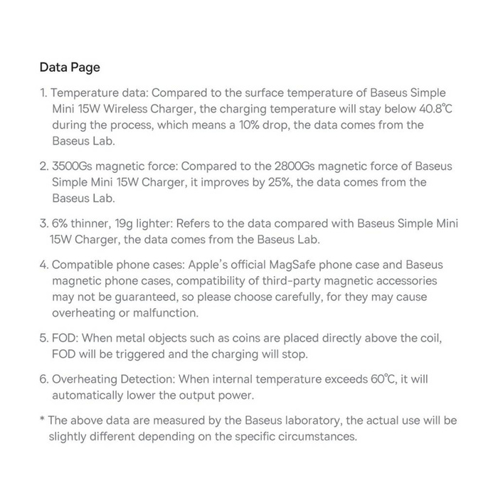 Baseus Simple Mini3 magnetic charger MagSafe Qi 15W blue