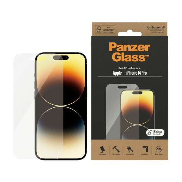 PanzerGlass Classic Fit iPhone 14 Pro 6.1" Screen Protection Antibacterial 2768