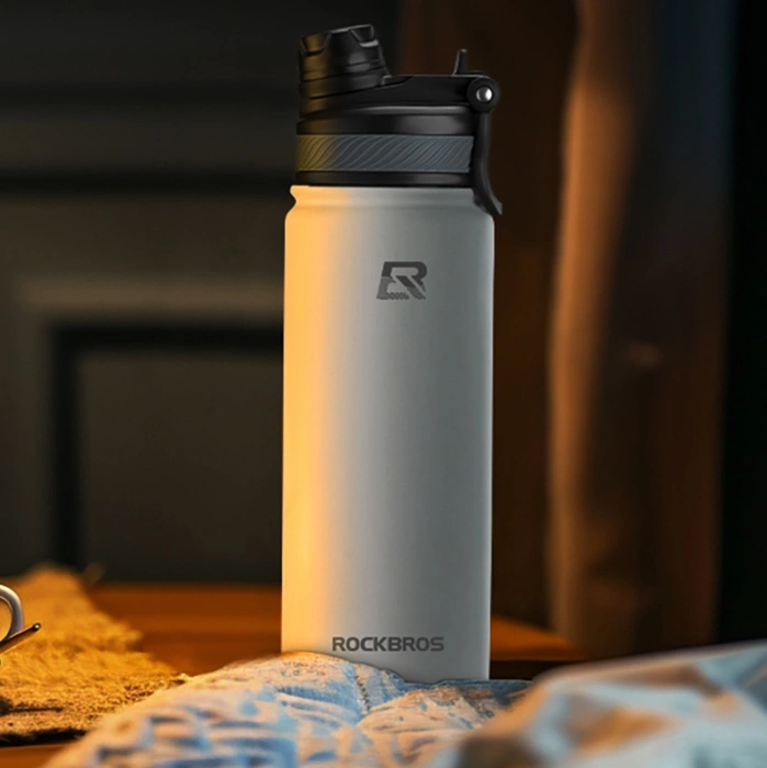 Rockbros 35210029005 bicycle thermal bottle for drinks 530 ml - white