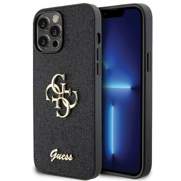 Guess GUHCP13XHG4SGK iPhone 13 Pro Max 6.7" black/black hardcase Glitter Script Big 4G