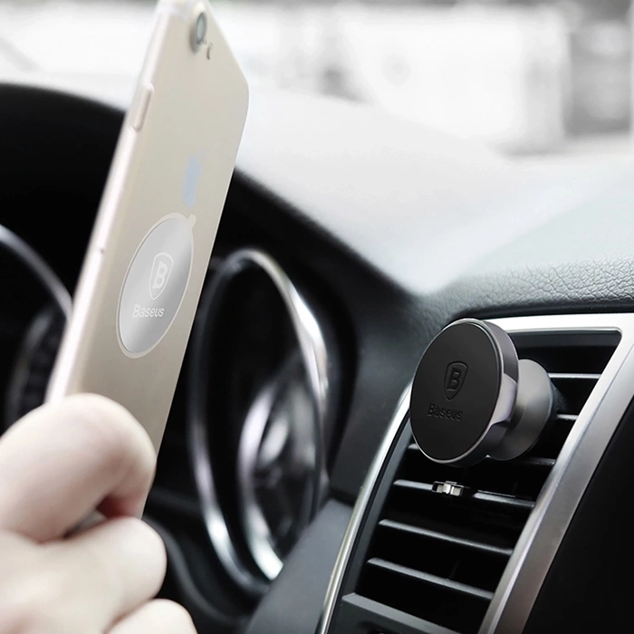 Baseus Small Ears Series Universal Air Vent Magnetic Car Mount Holder black (SUER-A01)