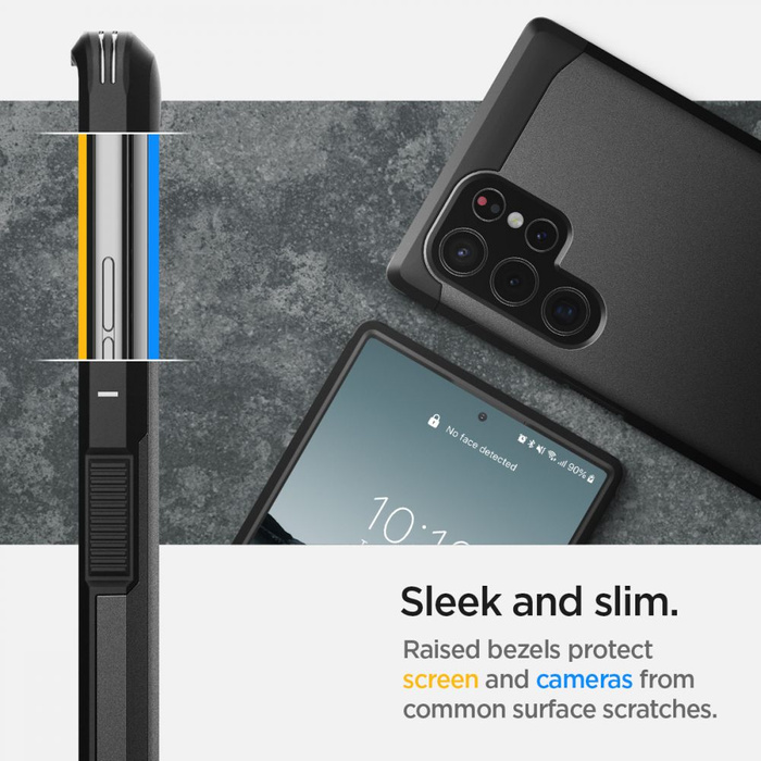 Puzdro SPIGEN Tough Armor Galaxy S21 Black Black Case