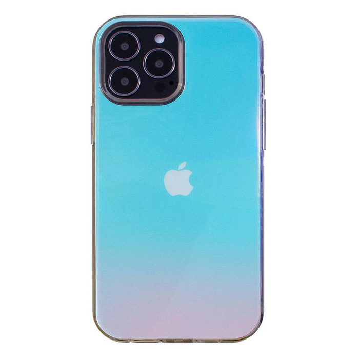 Aurora Case Case pro iPhone 12 Pro Max Gel Neon Blue Cover