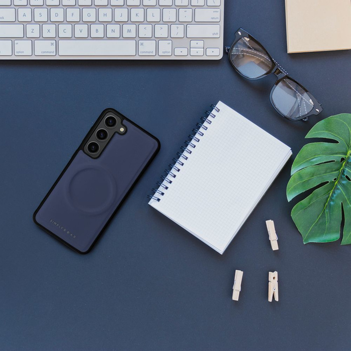 ROAR futerał MAG MORNING do SAMSUNG A14 Granatowy