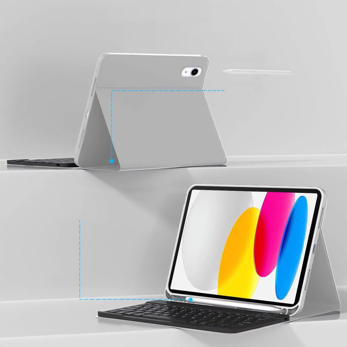 TECH-PROTECT SC PEN + KEYBOARD IPAD 10.9” 10 / 2022 / 11” 11 / 2025 GREY